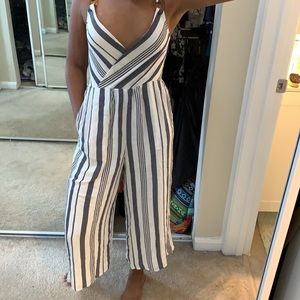 Blue and White jumpsuit